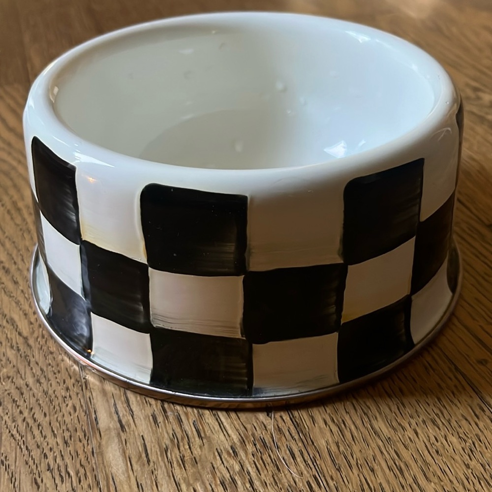 Mackenzie Childs medium dog bowls
